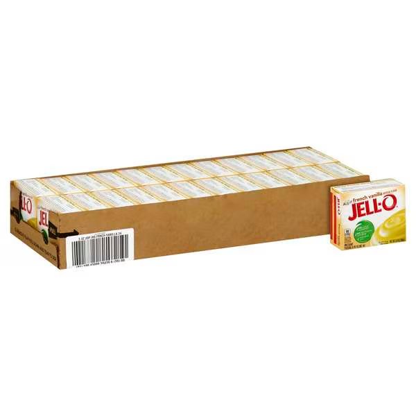 Jell-O Instant French Vanilla Pudding 3.4 oz., PK24, Jell-O, Mfr#: 10043000204396